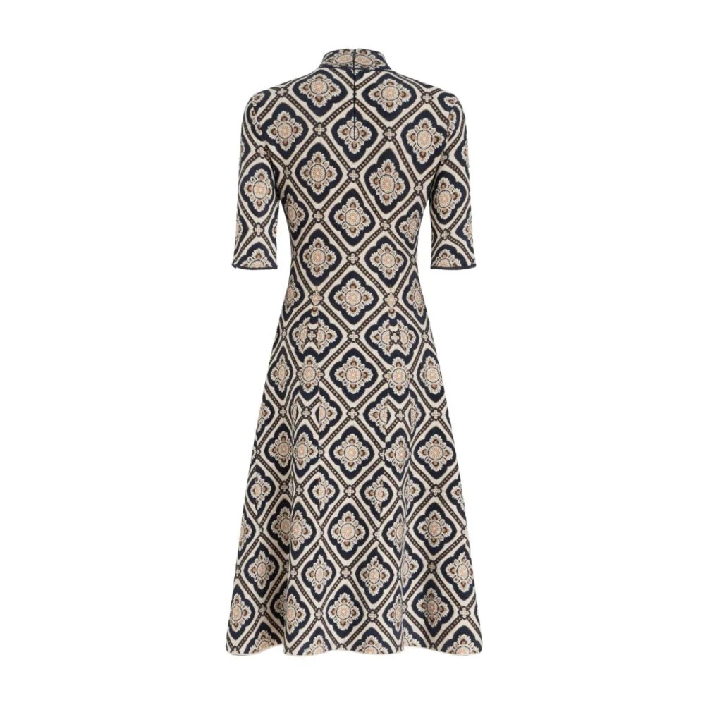 ETRO Geometrische Print Midi Jurk Multicolor Dames