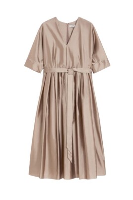silk-organza-v-neck-dress
