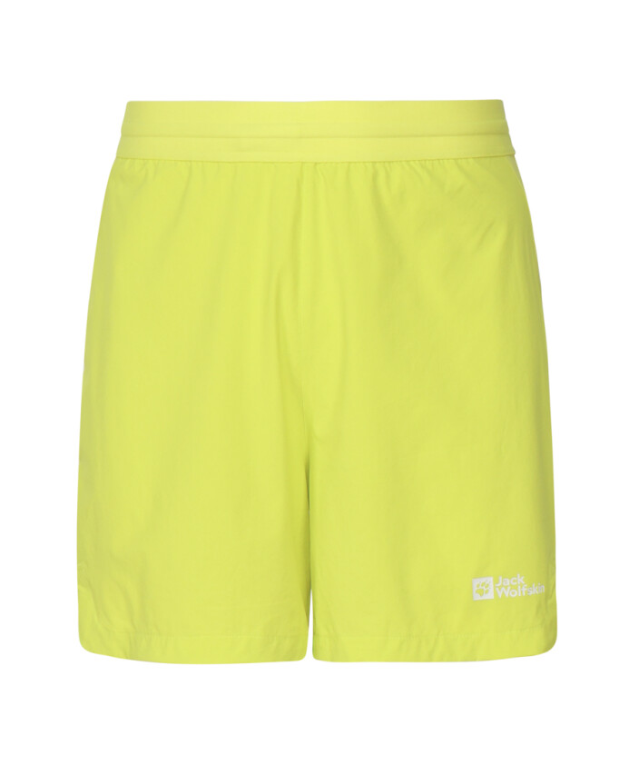 shorts-en-tissu-technique-jaune-taille-elastique