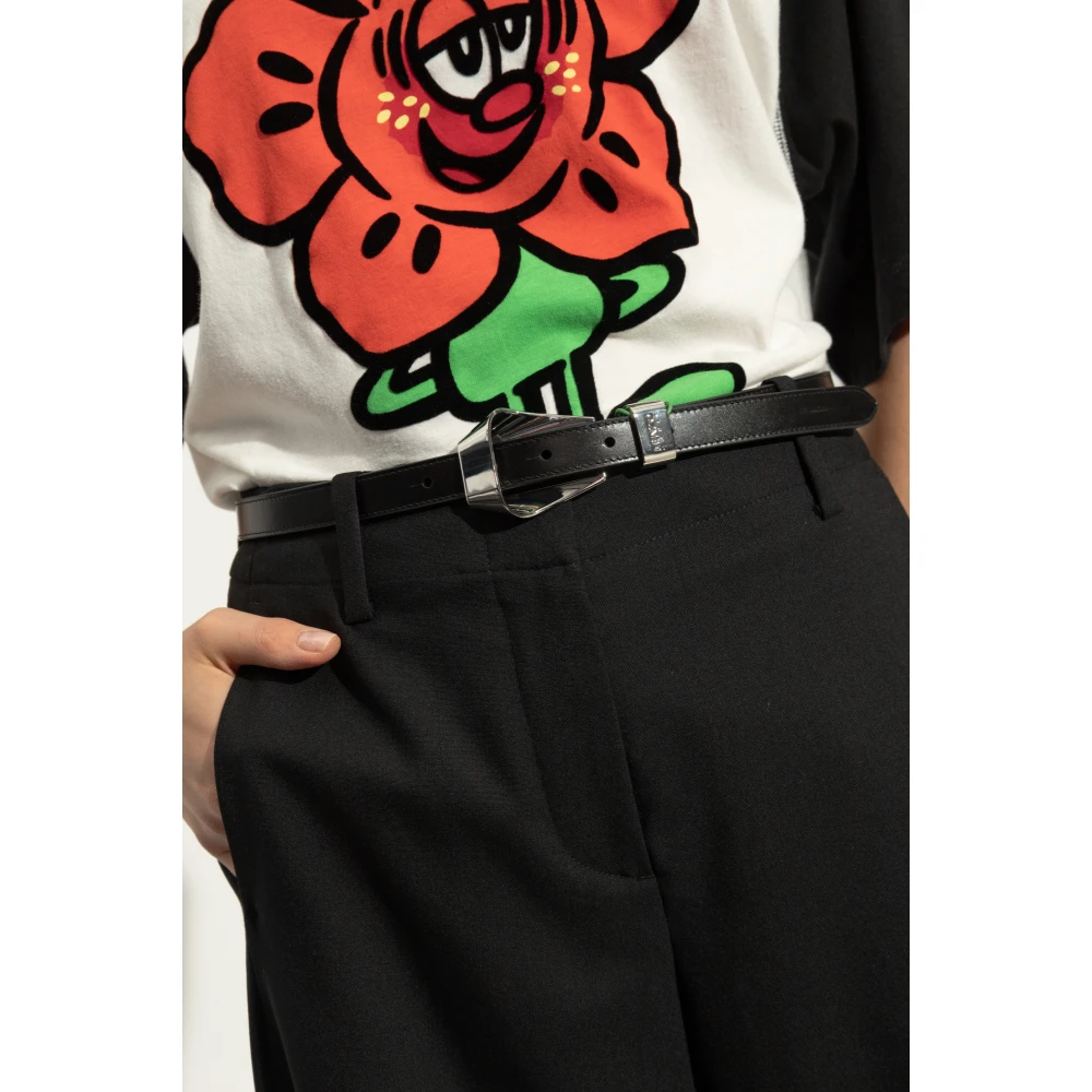 Kenzo Leren riem Black Dames
