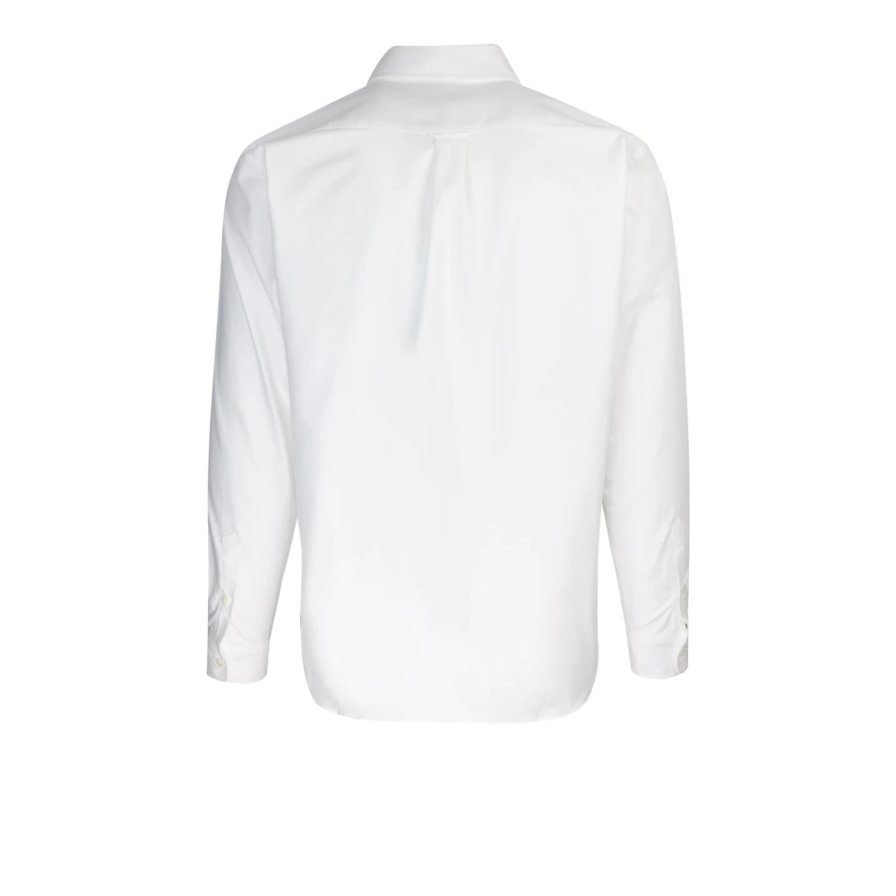Maison Kitsuné Klassieke Oxford Overhemd Wit White Heren