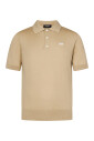 polo-beige-a-manches-courtes-coupe-moderne
