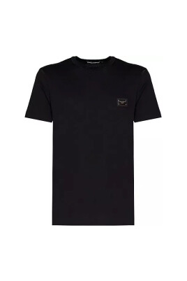 black-cotton-t-shirt-with-front-logo