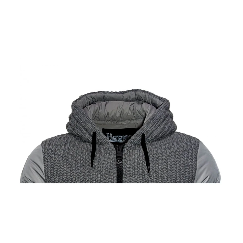 Herno Hybride Donsjas met Capuchon Gray Heren