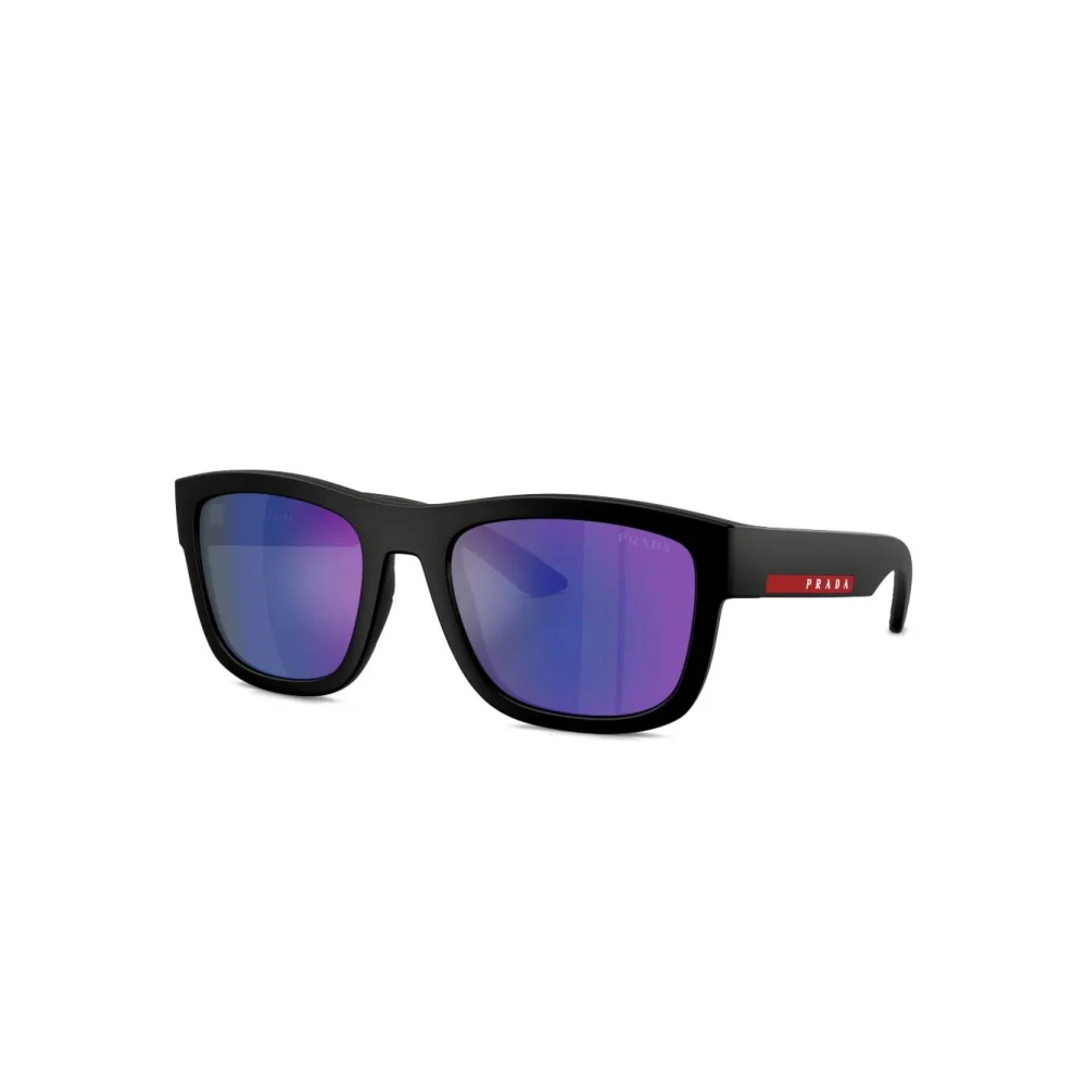 Prada Linea Rossa Men's Black/Blue Ps 01Zs 1Bo05u Man Sunglasses Nylon Pillow Normal - Image 2