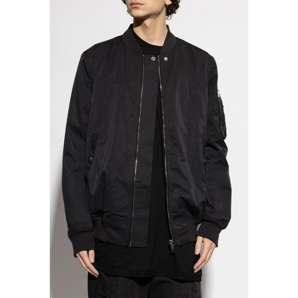 Rick Owens Jacket Classic Flight Black Heren