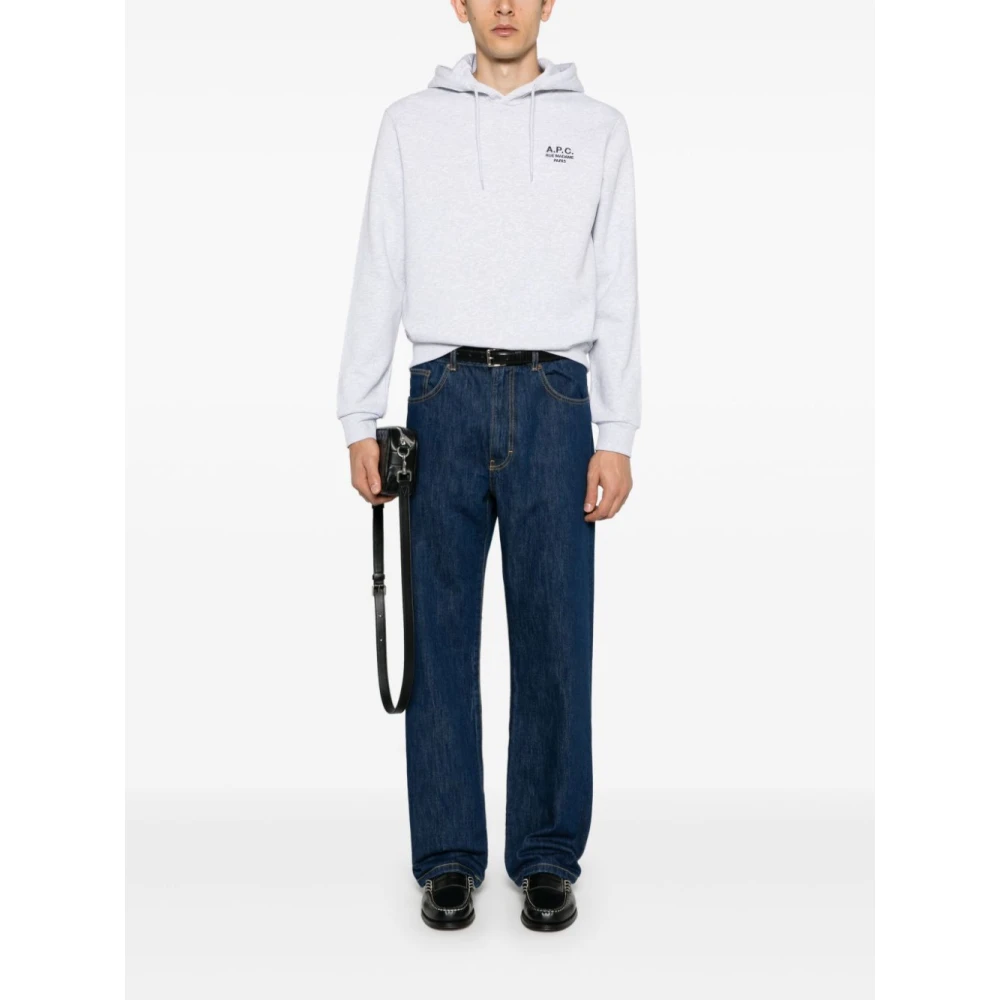 A.p.c. Grijze Sweatshirt Stijlvol Comfortabel Casual Uitstapjes White Heren