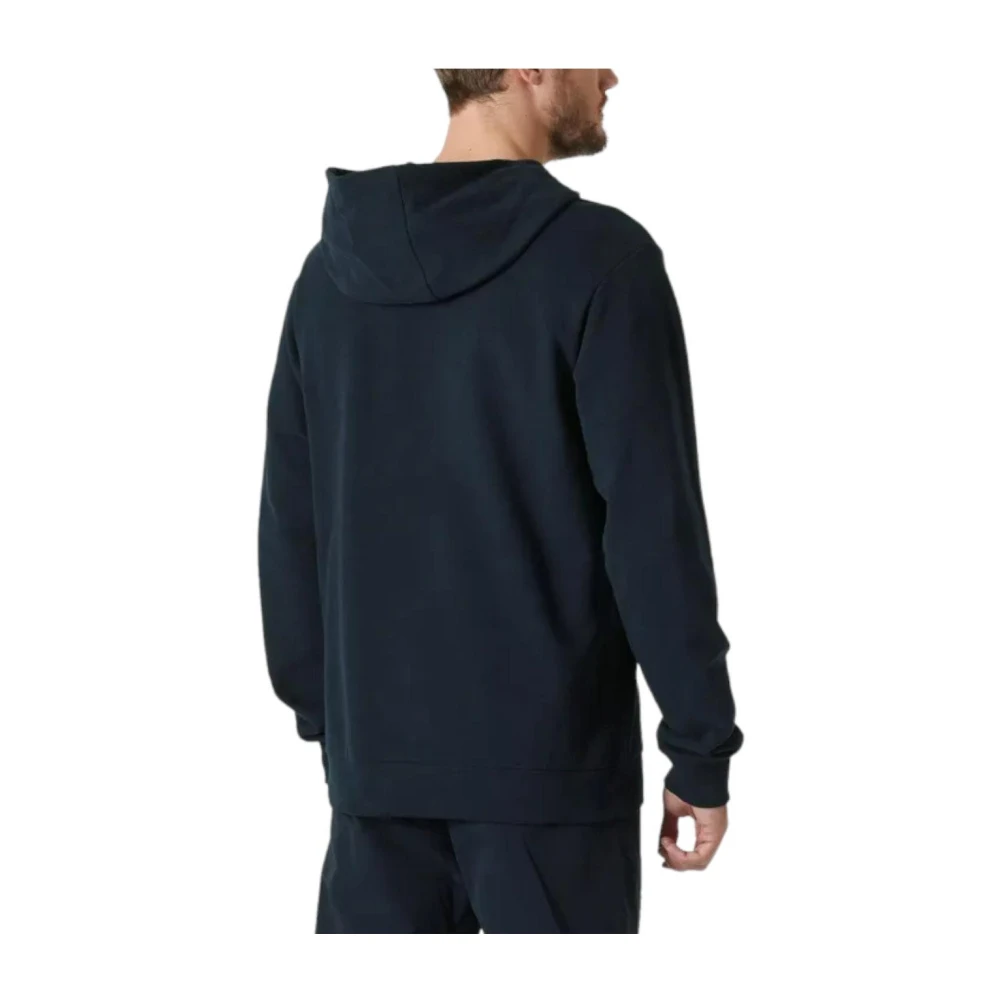 Helly Hansen Navy Blauw Logo Hoodie Blue Heren