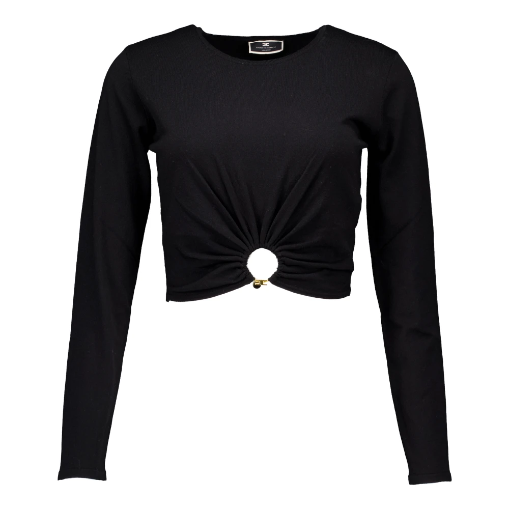Elisabetta Franchi sweaters zwart Black Dames
