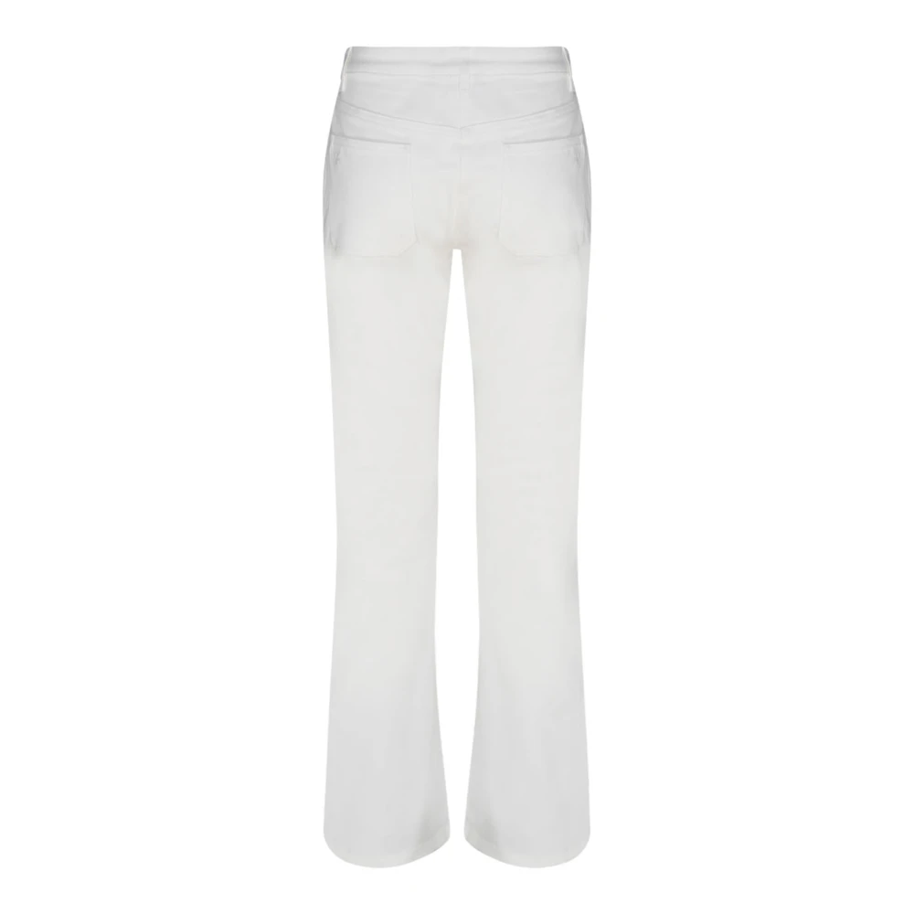 Courrèges Witte Bootcut Broek White Dames