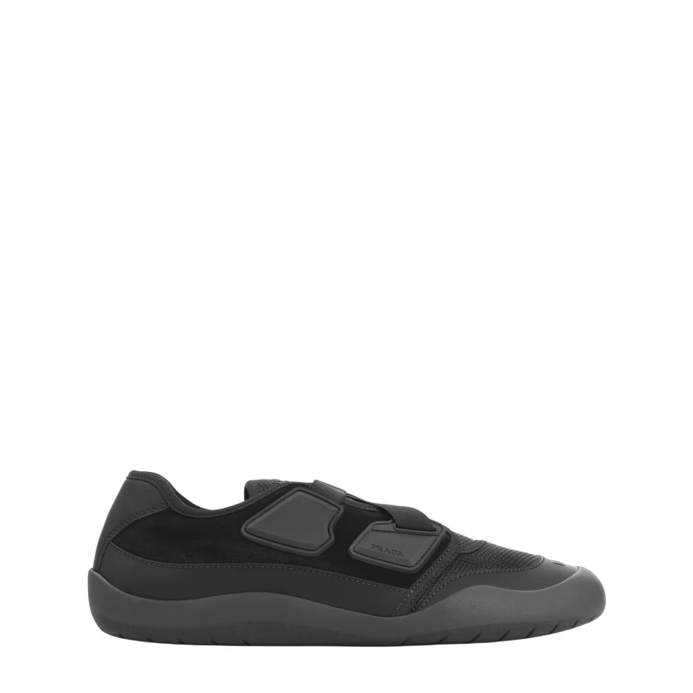 Prada , Sneakers, Male, Black, 8 Uk, Speedrock Trainers
