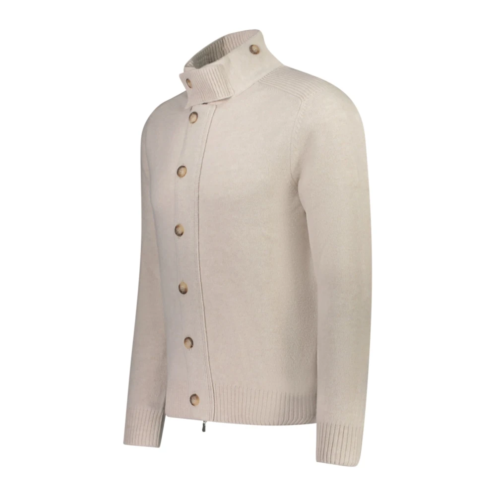 Paolo Fiorillo Capri Witte Trui voor Stijlvolle Look Beige Heren