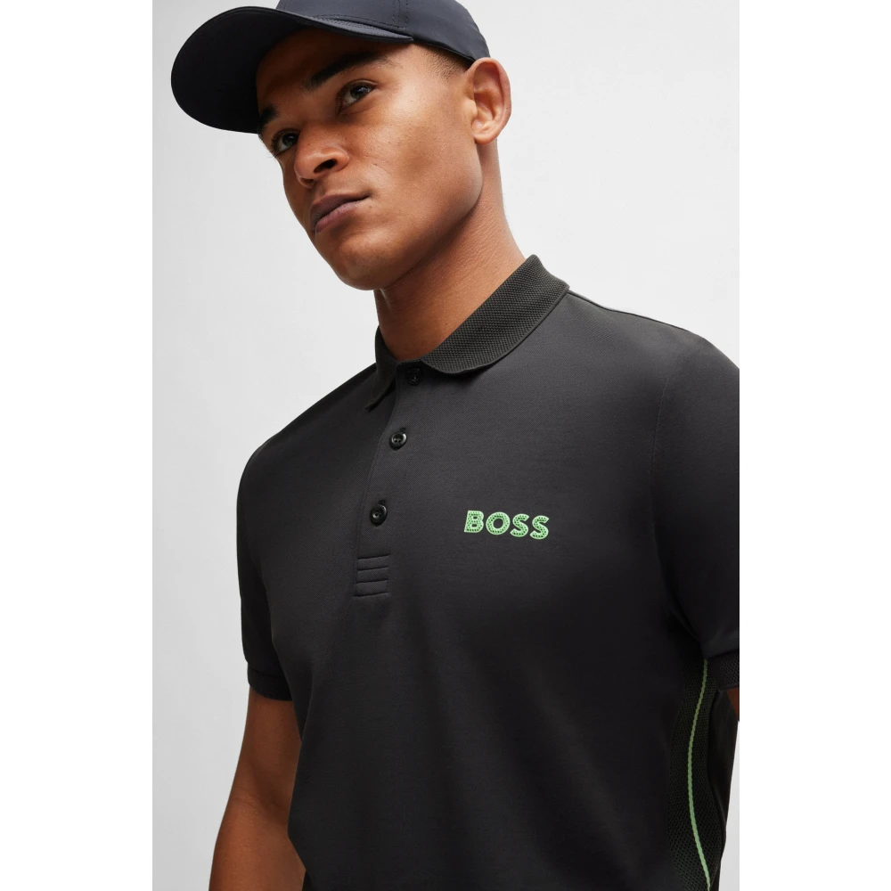 Boss Slim Fit Polo Shirt Gray Heren