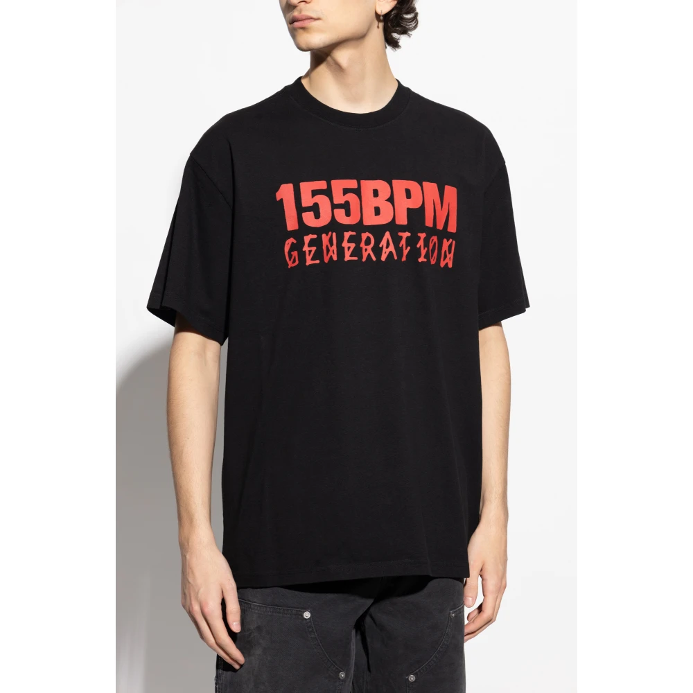 44 Label Group T-shirt met ronde hals Black Heren