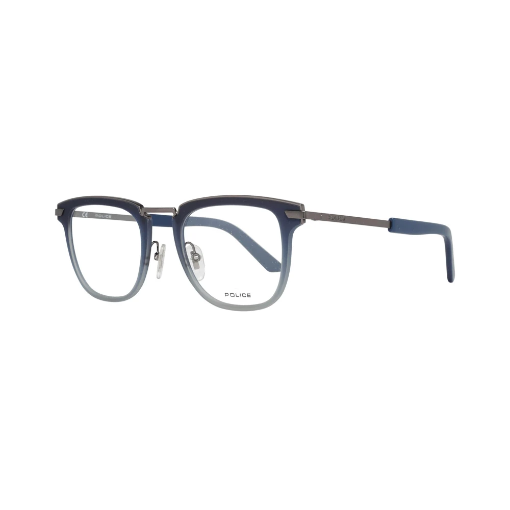 Police Men's Gray Gunmetal Metal Plastic Optical Frames