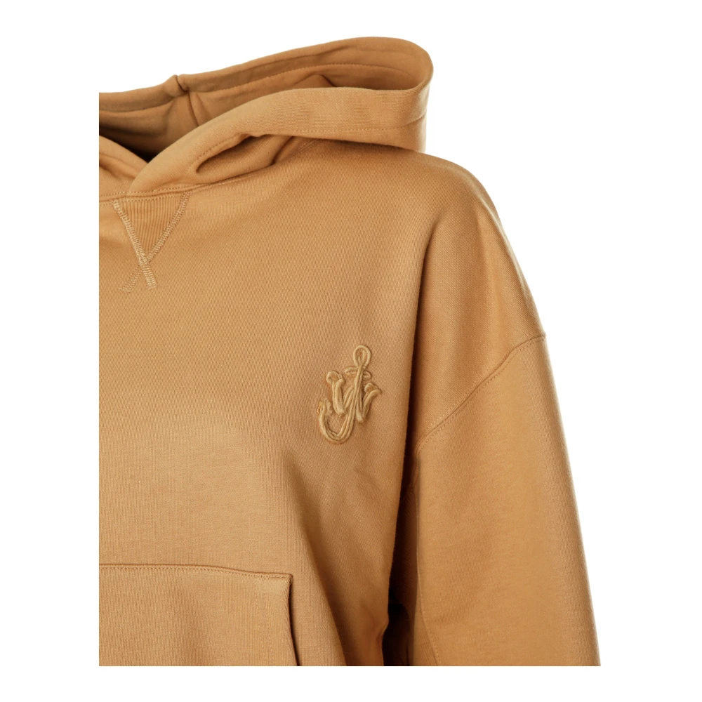 JW Anderson Anker Logo Hoodie Brown Dames