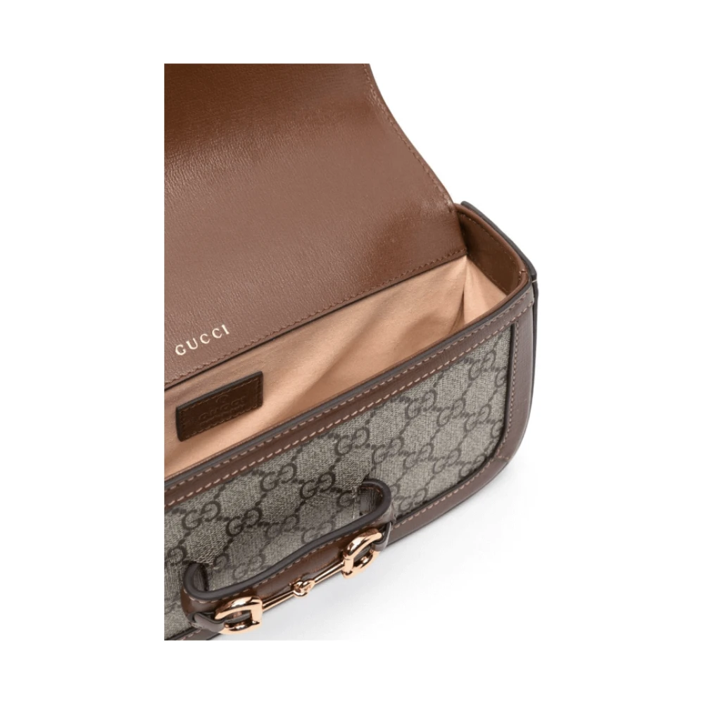 Gucci 1955 Horsebit Schoudertas Brown Dames