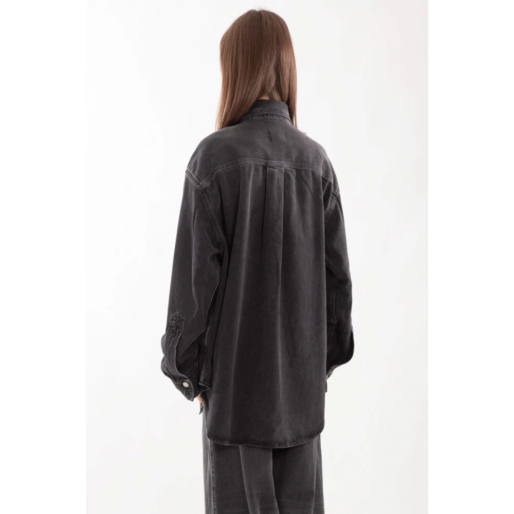 Haikure Zwarte Oversized Shirt Black Dames