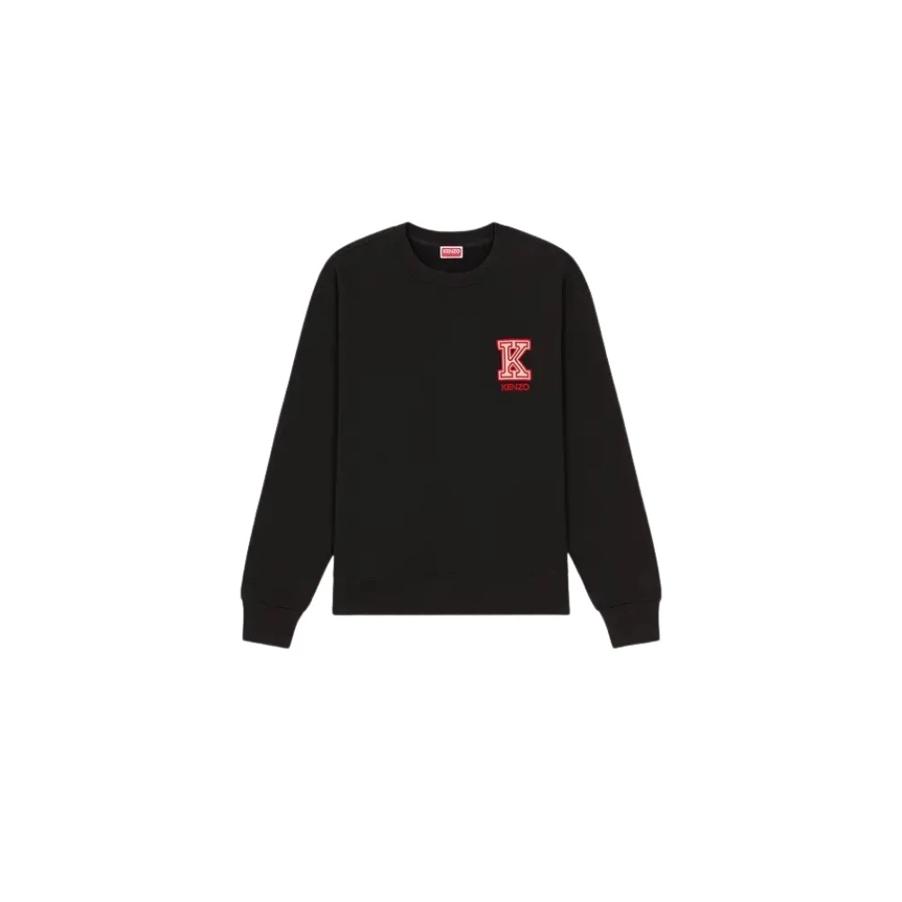 Kenzo Zwarte Sweater met Iconisch Logo Black Heren