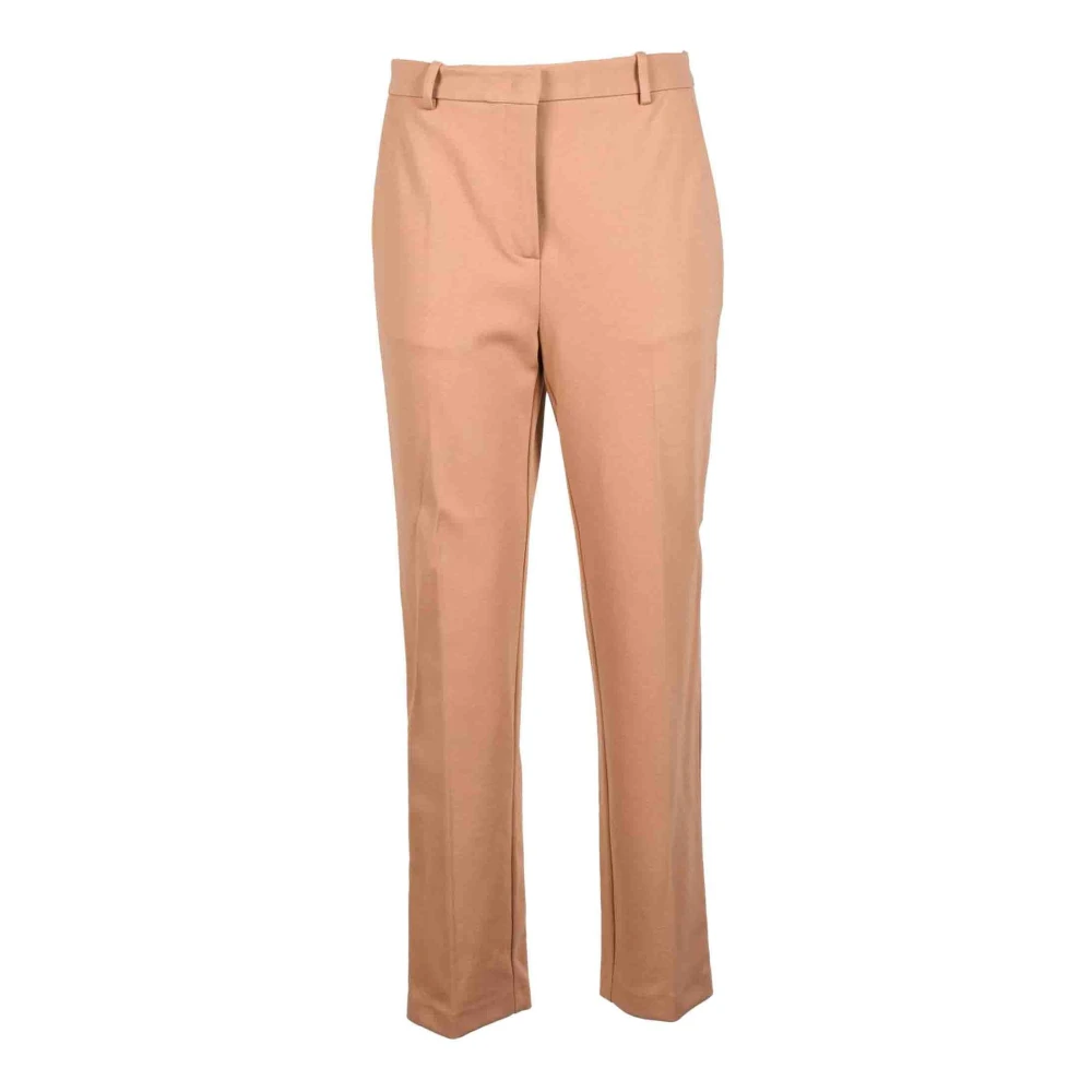 Pinko Elegante Viscose Blend Broek Pink Dames