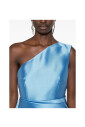 blue-satin-one-shoulder-dress