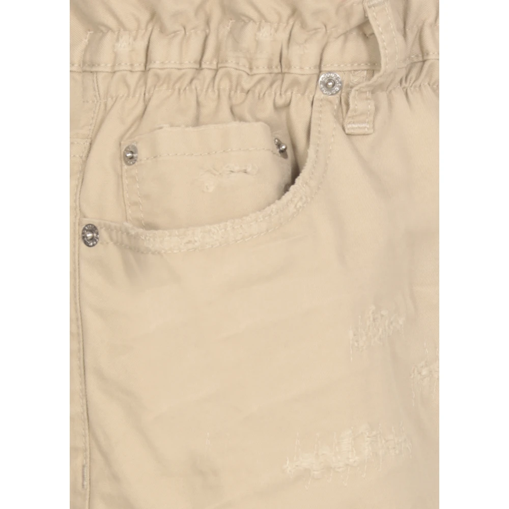 Dsquared2 Beige Katoenen Jeans met Gescheurde Details Beige Heren