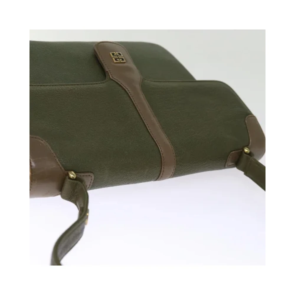Givenchy Pre-owned Leather shoulder-bags Green Dames