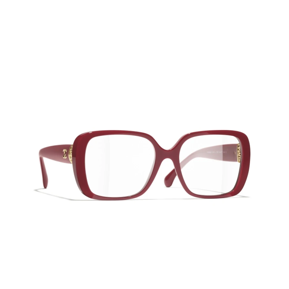 Chanel Stijlvolle Brilmonturen met 3 Jaar Garantie Red Dames