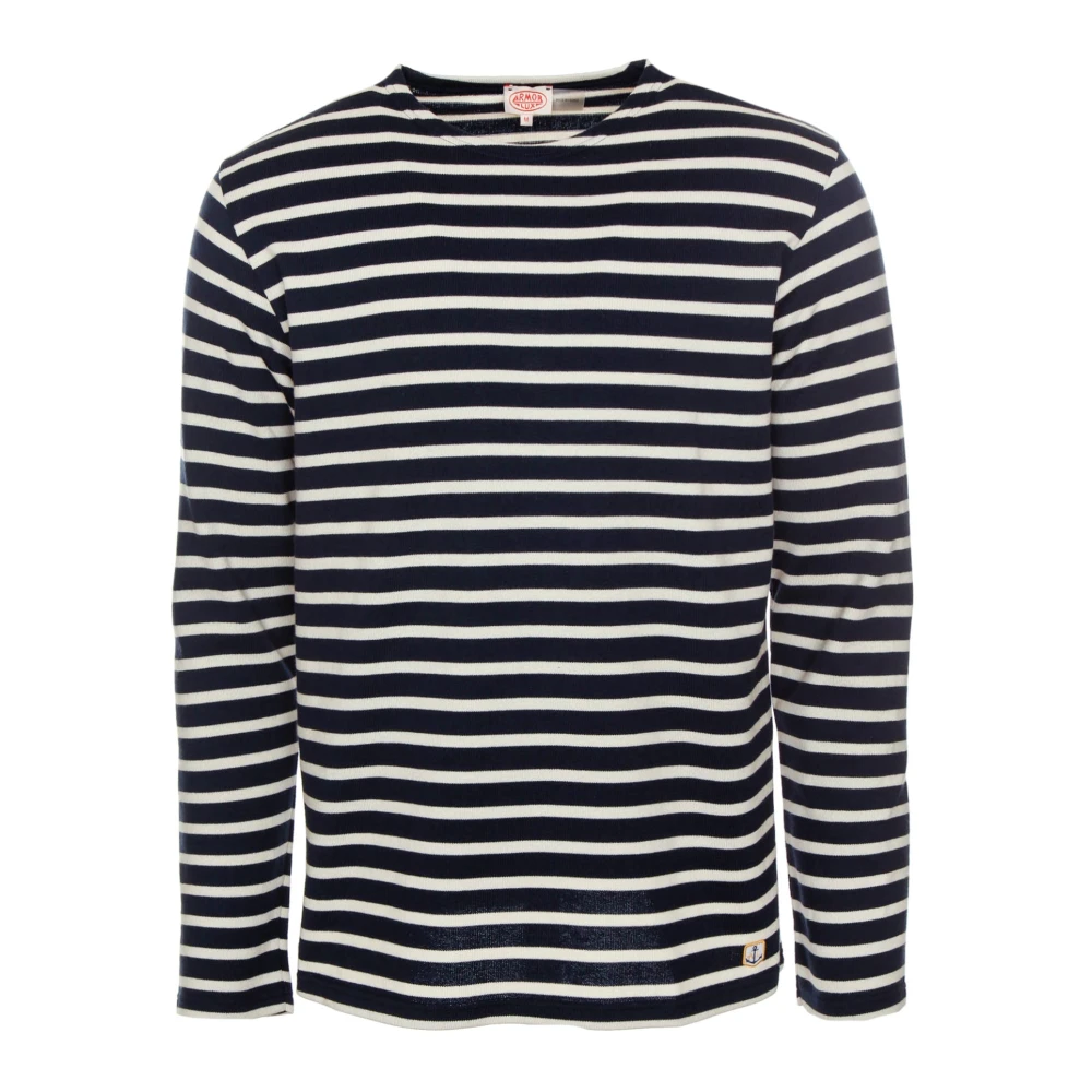 Armor-Lux Gestreept Langarmshirt Heritage Blue Heren