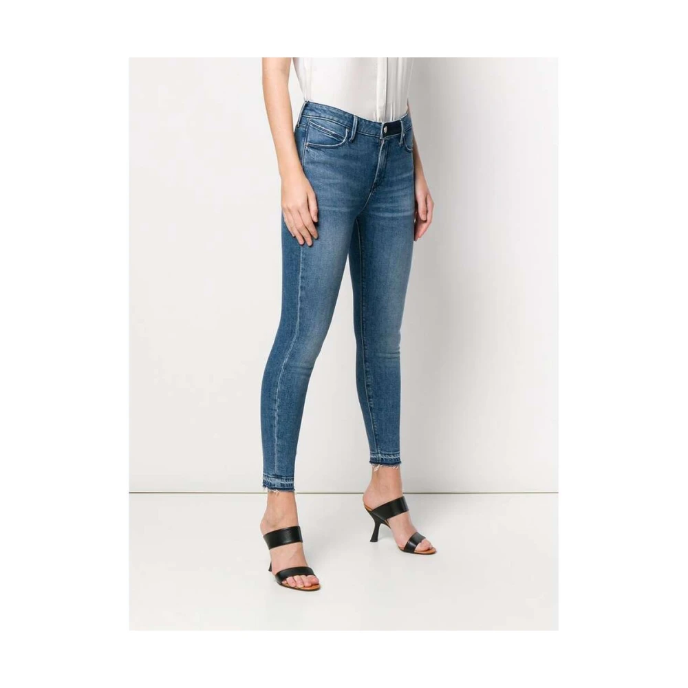 RTA Blauwe Cropped Skinny Denim Jeans Blue Dames