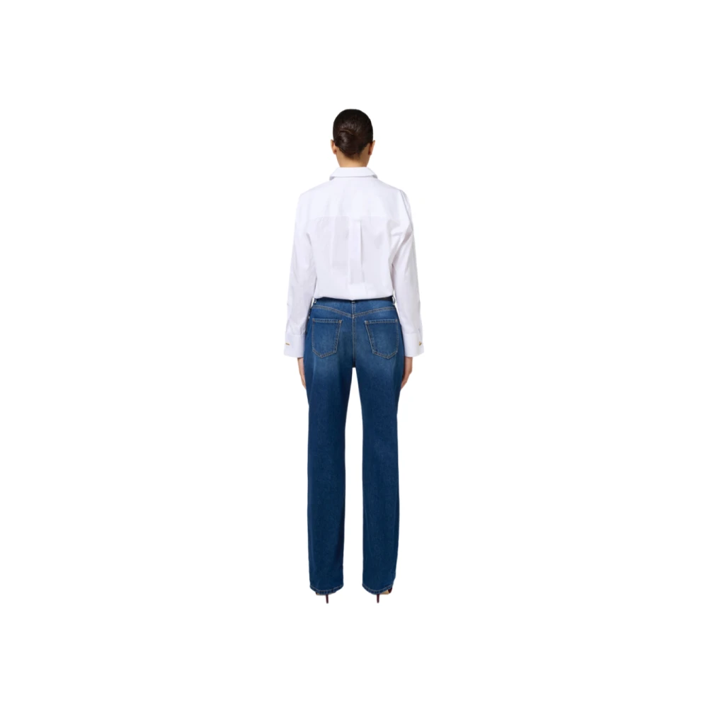 Elisabetta Franchi Wit Overhemd Elegante Stijl White Dames
