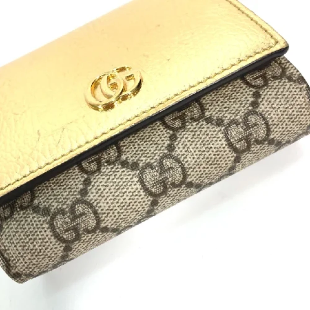 Gucci Vintage Pre-owned Leather wallets Yellow Dames