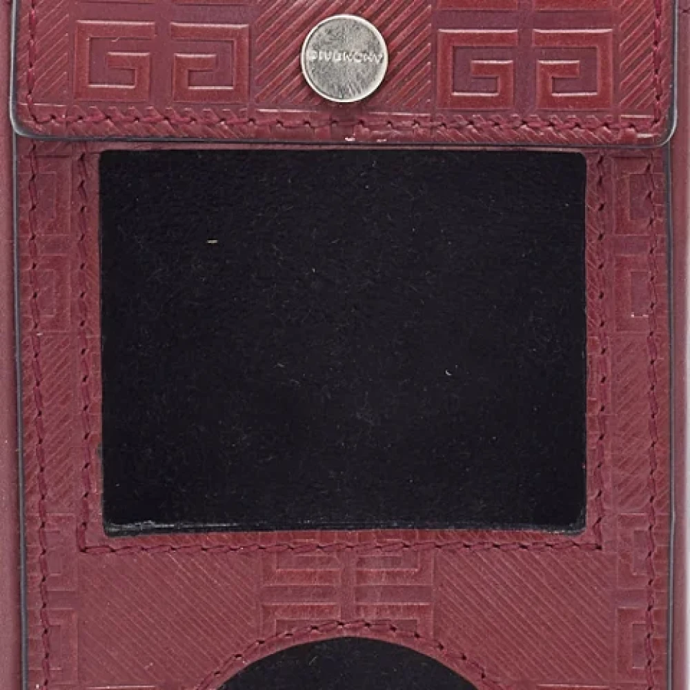 Givenchy Pre-owned Leather home-office Red Dames