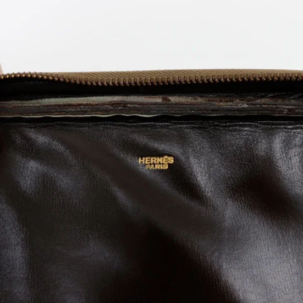 Hermès Vintage Pre-owned Leather clutches Brown Dames