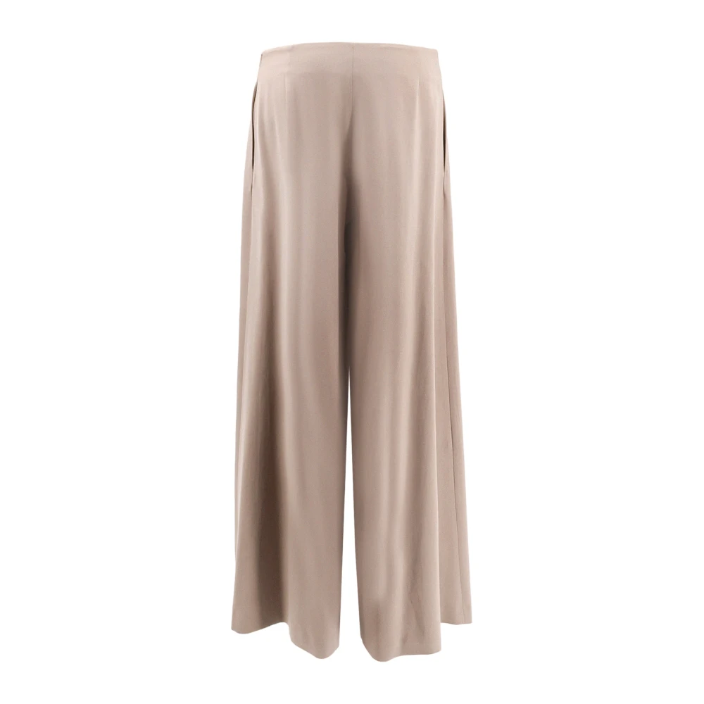 The Row Hoge taille wol uitlopende broek Gray Dames