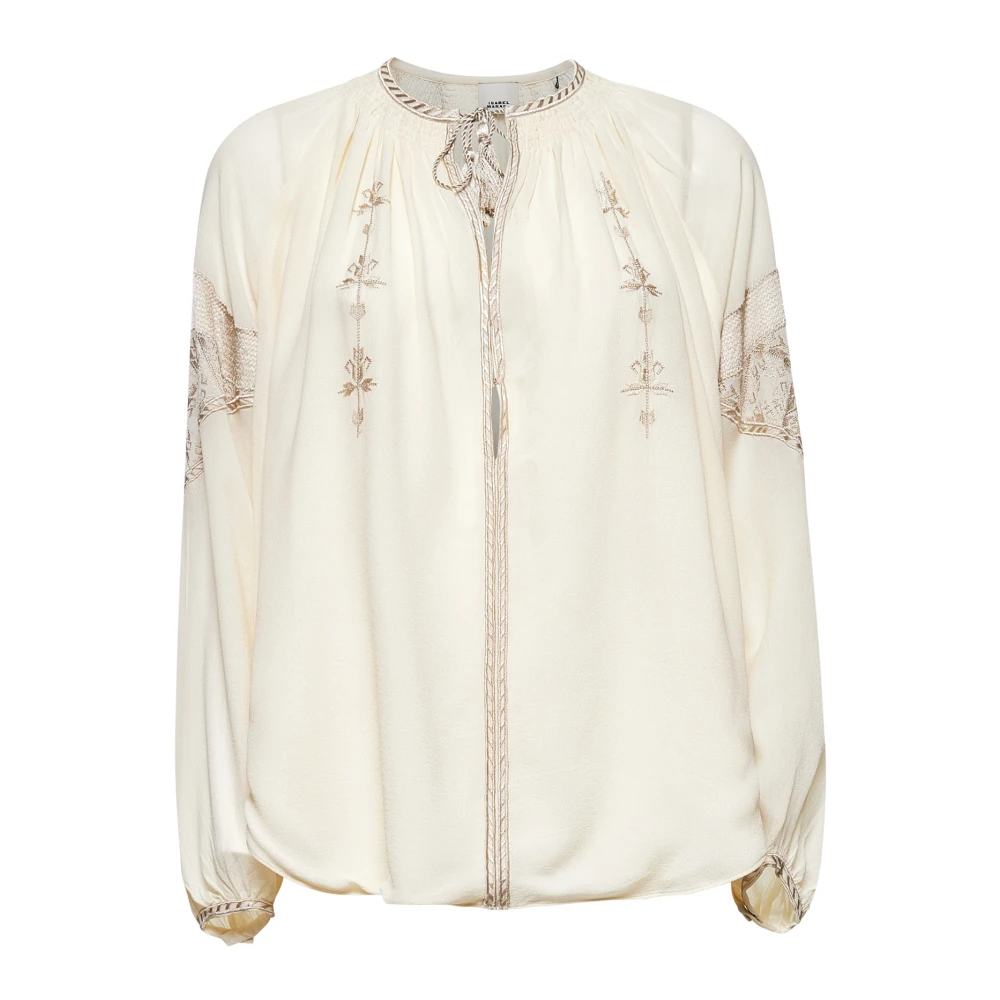Isabel marant Zijden Naakt & Neutrals Shirt Beige Dames