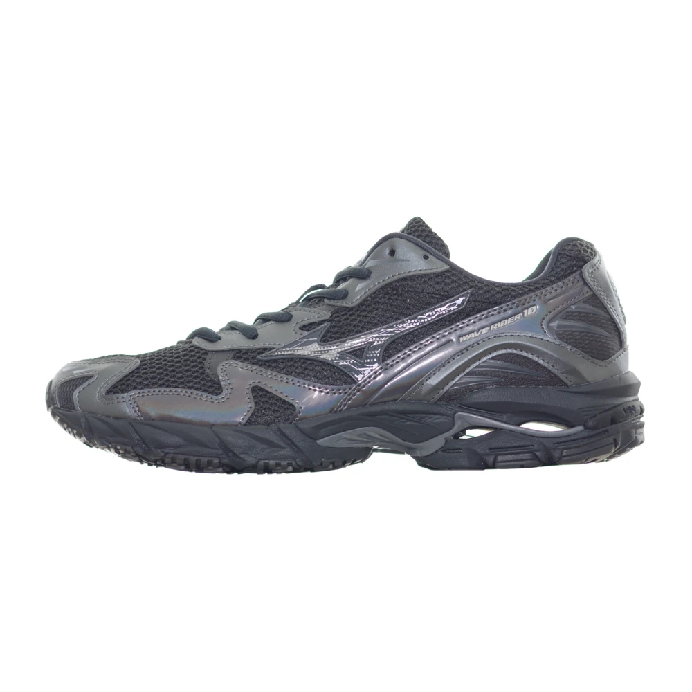 Mizuno Men's Black Sneakers, 9 Uk, Wave Rider 10
