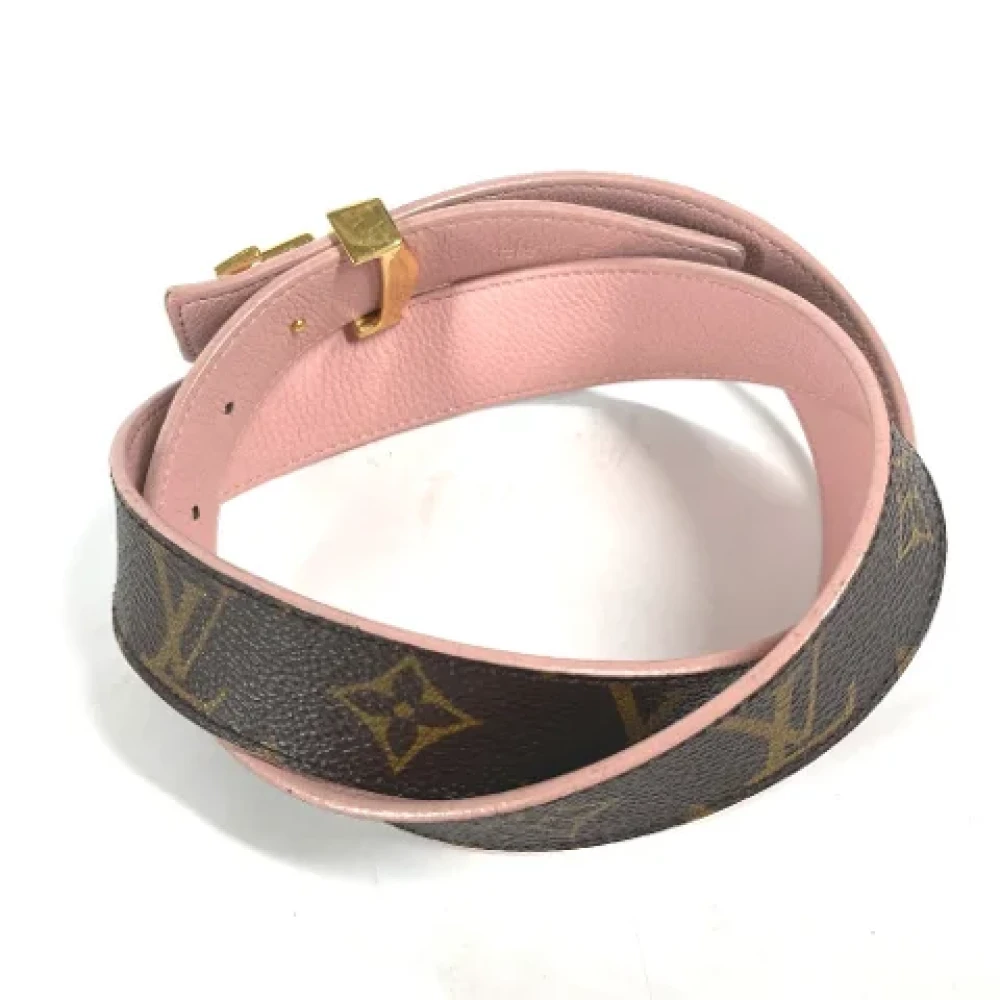 Louis Vuitton Vintage Pre-owned Cotton belts Brown Dames