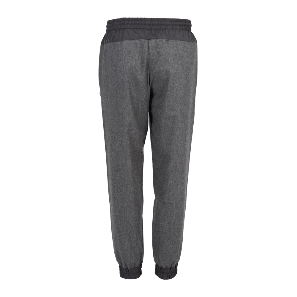 Les Hommes Elegante Wollen Broek Gray Heren