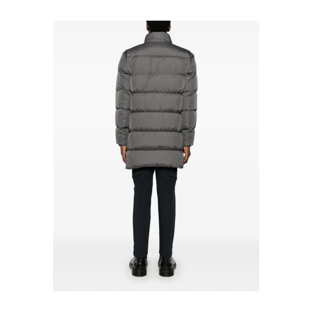 Herno Stijlvolle Donsjas met Hoge Hals Gray Heren
