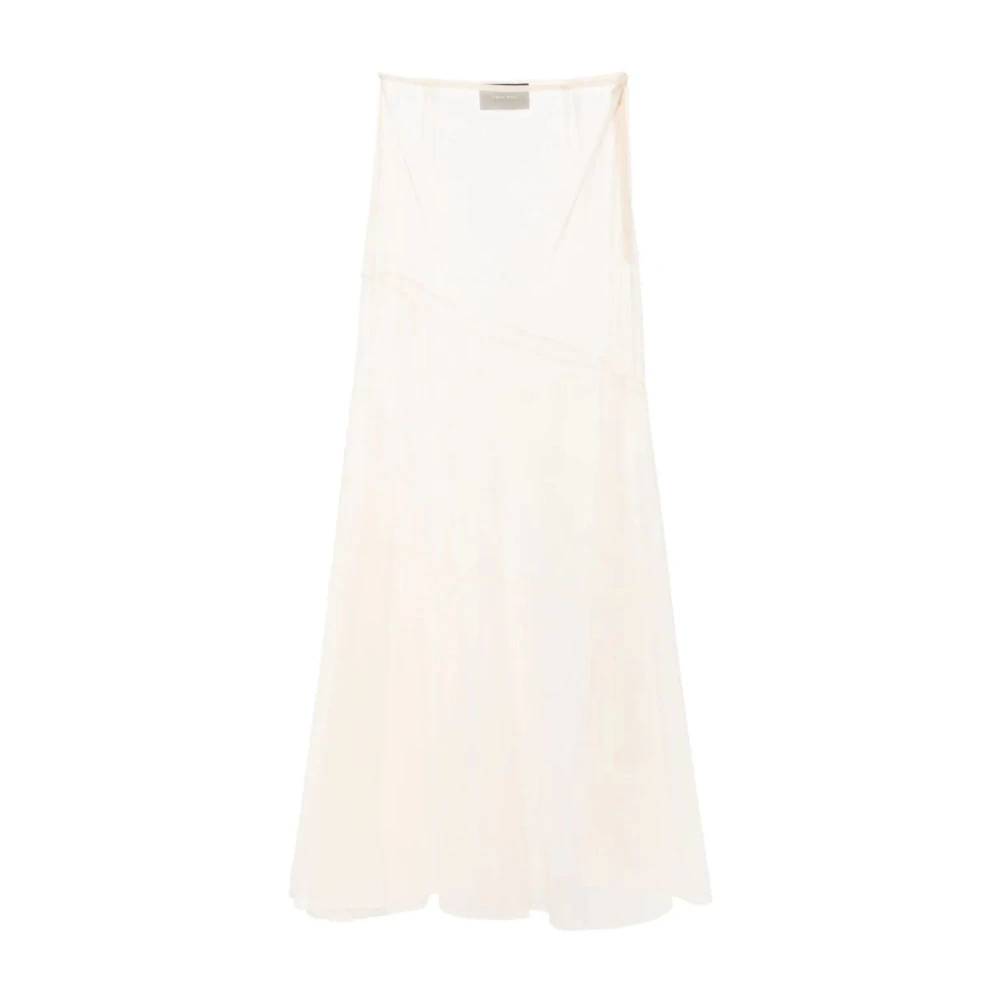 Simone Rocha Nude Sheer Bias Cut Skirt Beige Dames