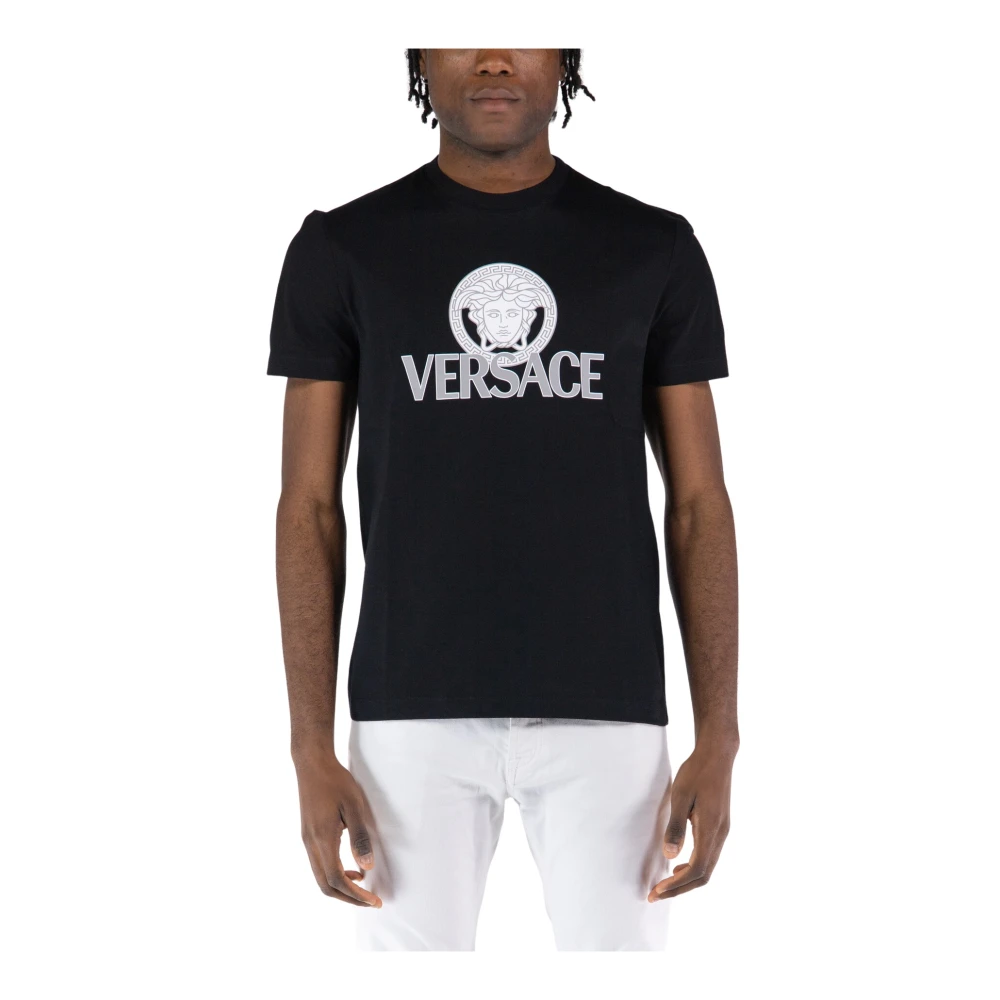 Versace Kompakt T-Shirt Black, Herr