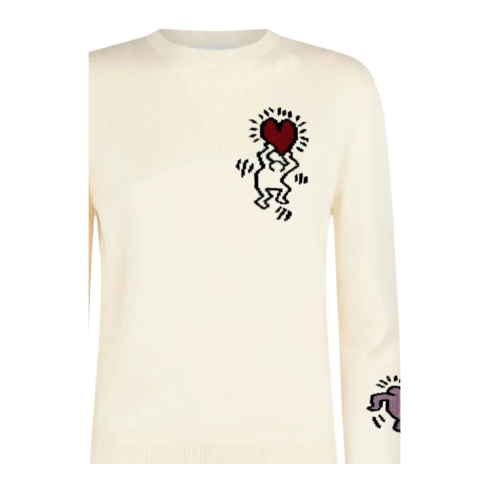 MC2 Saint Barth Crew Neck Sweater White Dames