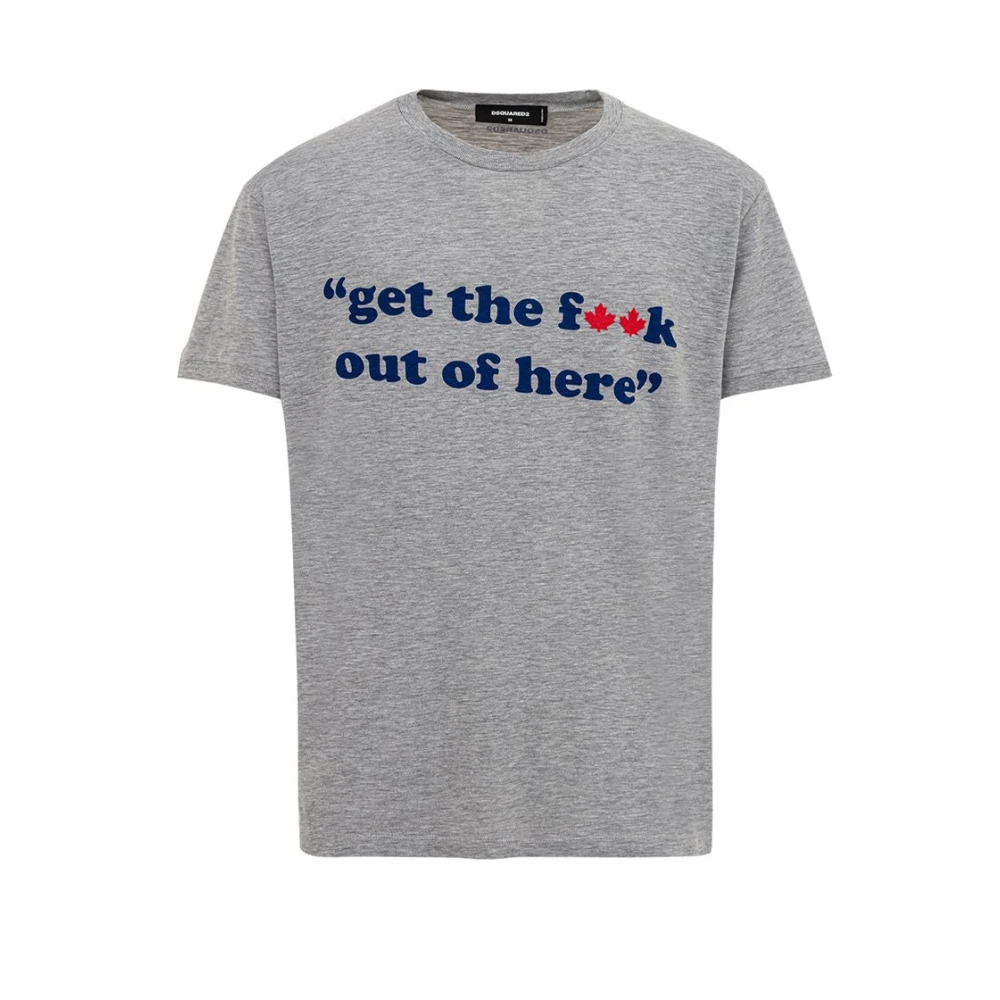 Dsquared² Gray Cotton T-Shirt - M - Image 2