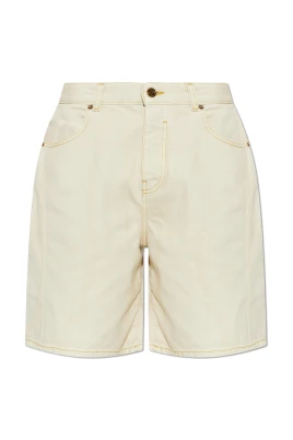 Faded Denim Bermuda Shorts