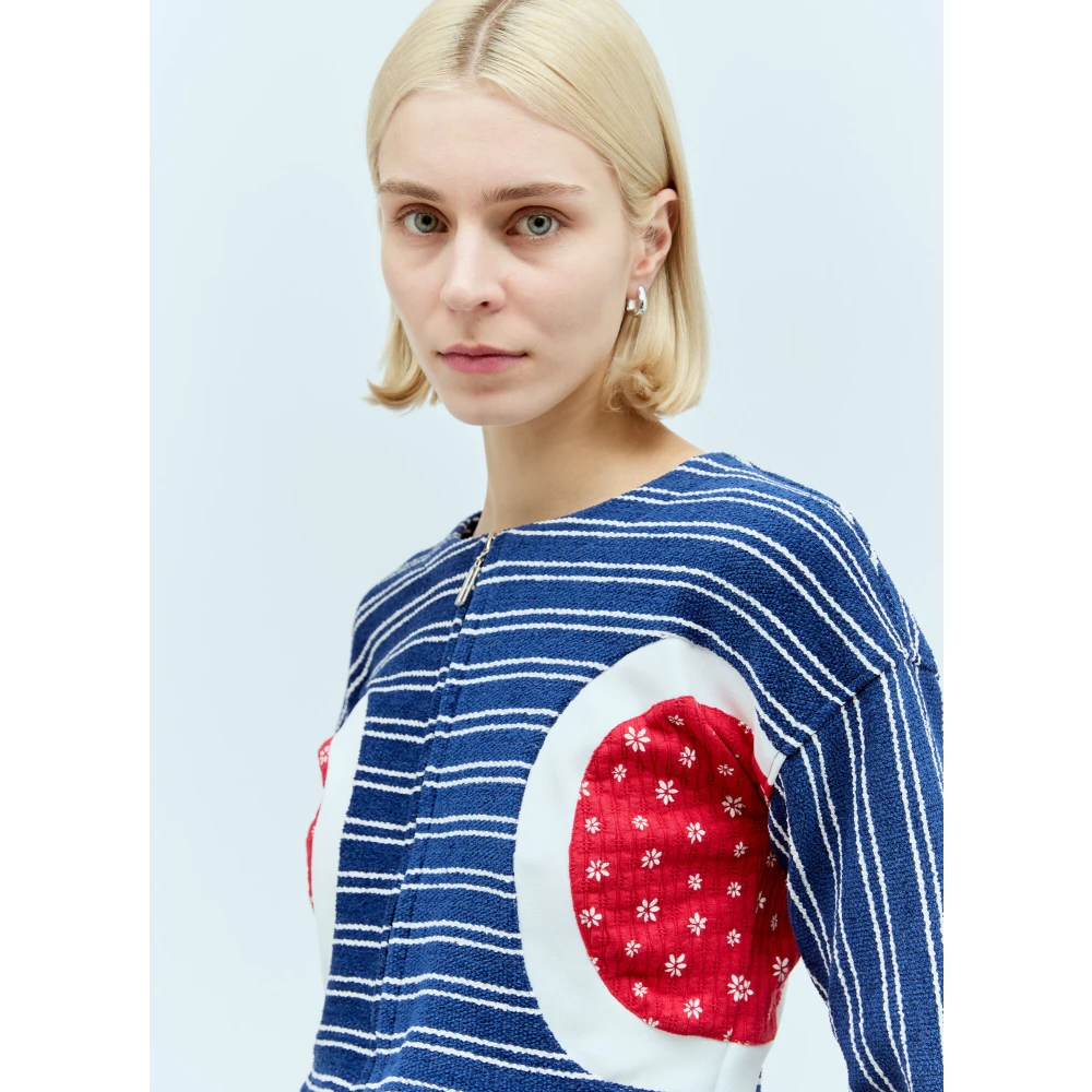 Reward If Found Bubble Cardi Top met Bloemenpanelen Multicolor Dames