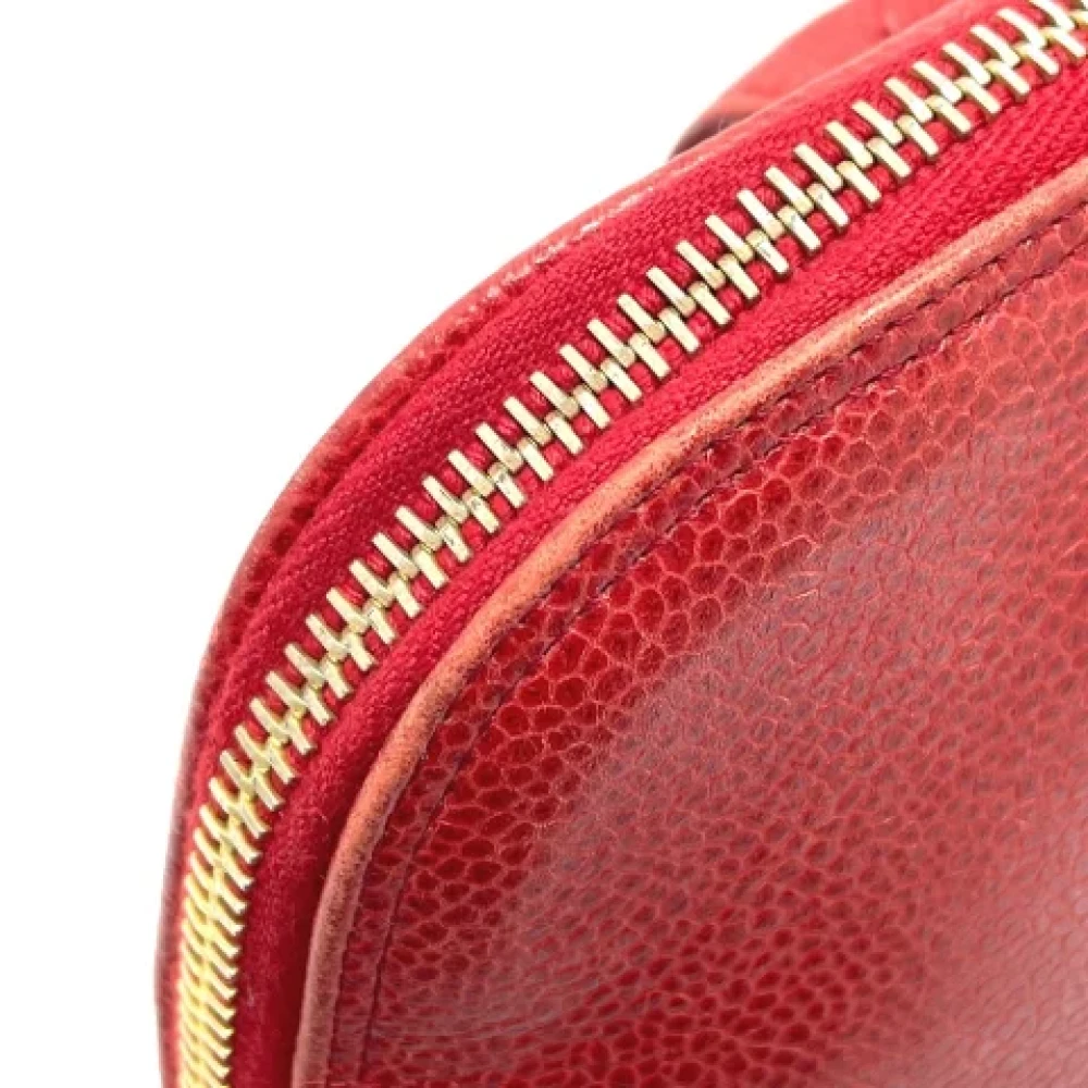 Chanel Vintage Pre-owned Leather chanel-bags Red Dames
