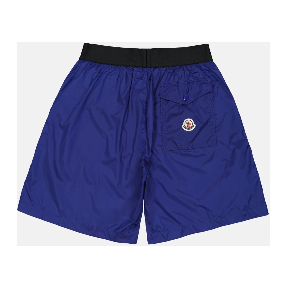 Moncler Logo Zwemshorts Blue Heren