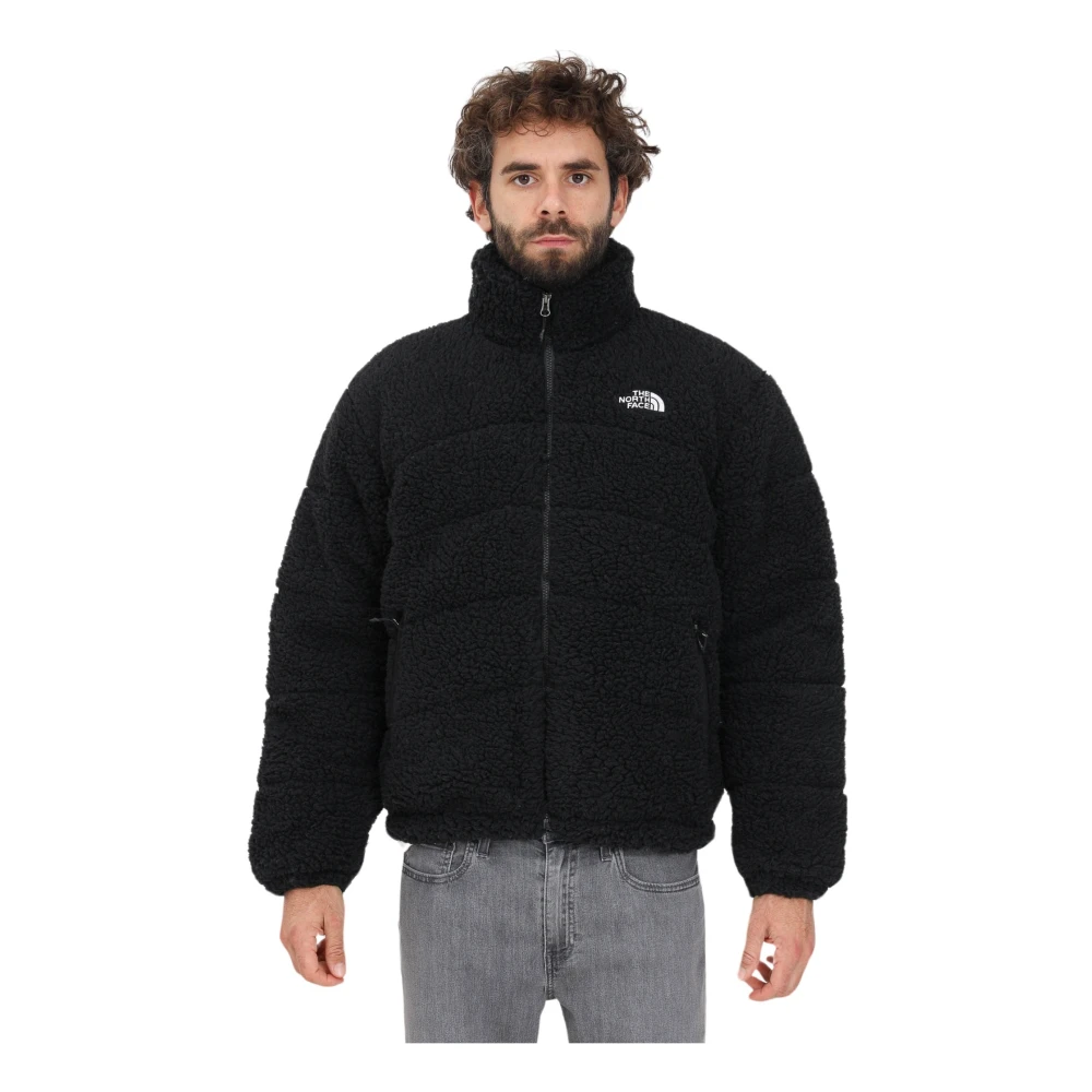 The North Face Teddy Stoffen Jas met Iconisch Logo Black Heren