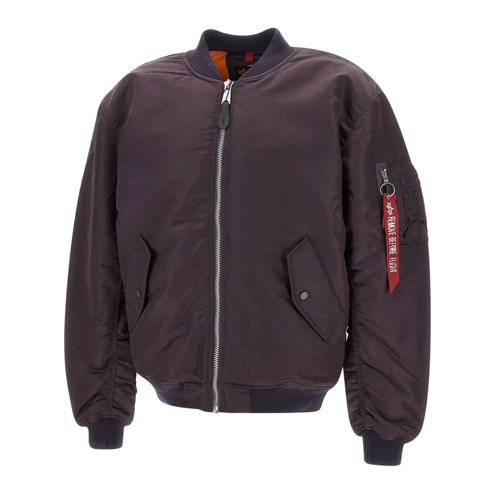 Alpha industries Bomberjack in aubergine paars Purple Heren